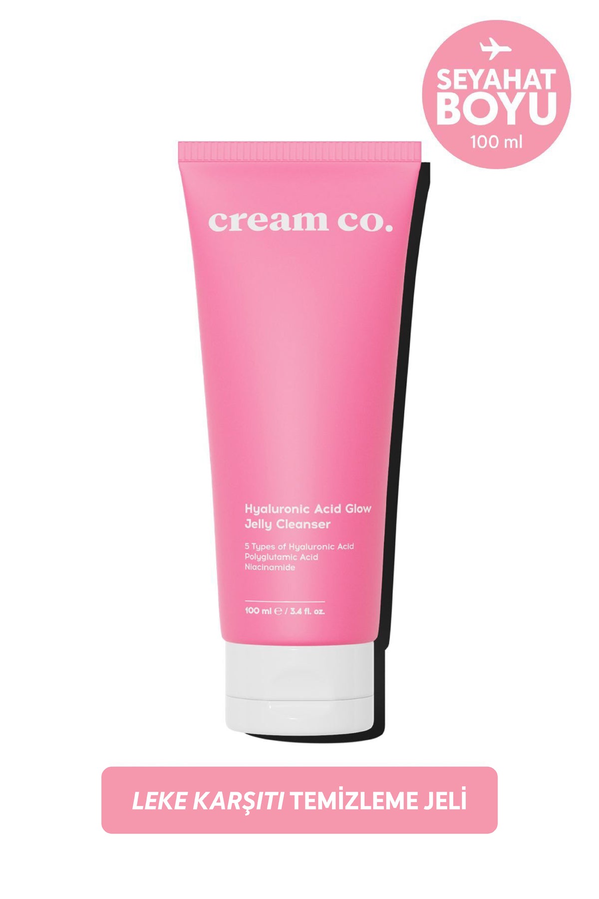 Cream Co. Hyaluronic Acid Glow Jelly Cleanser - 100ML